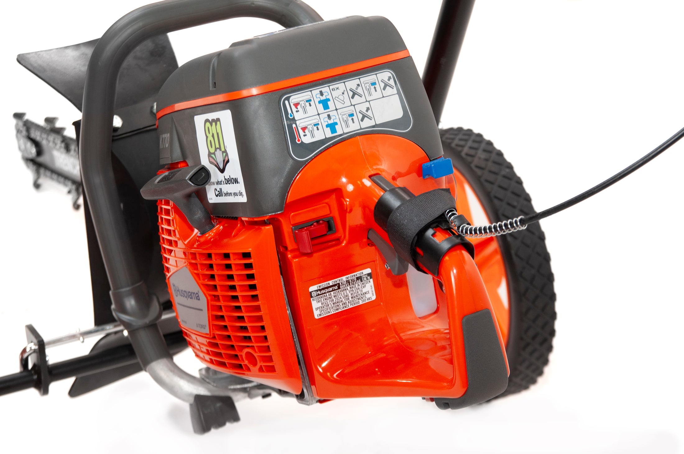 TrencherPro Portable Trenching System, Husqvarna K970 Powertrain, With Cart