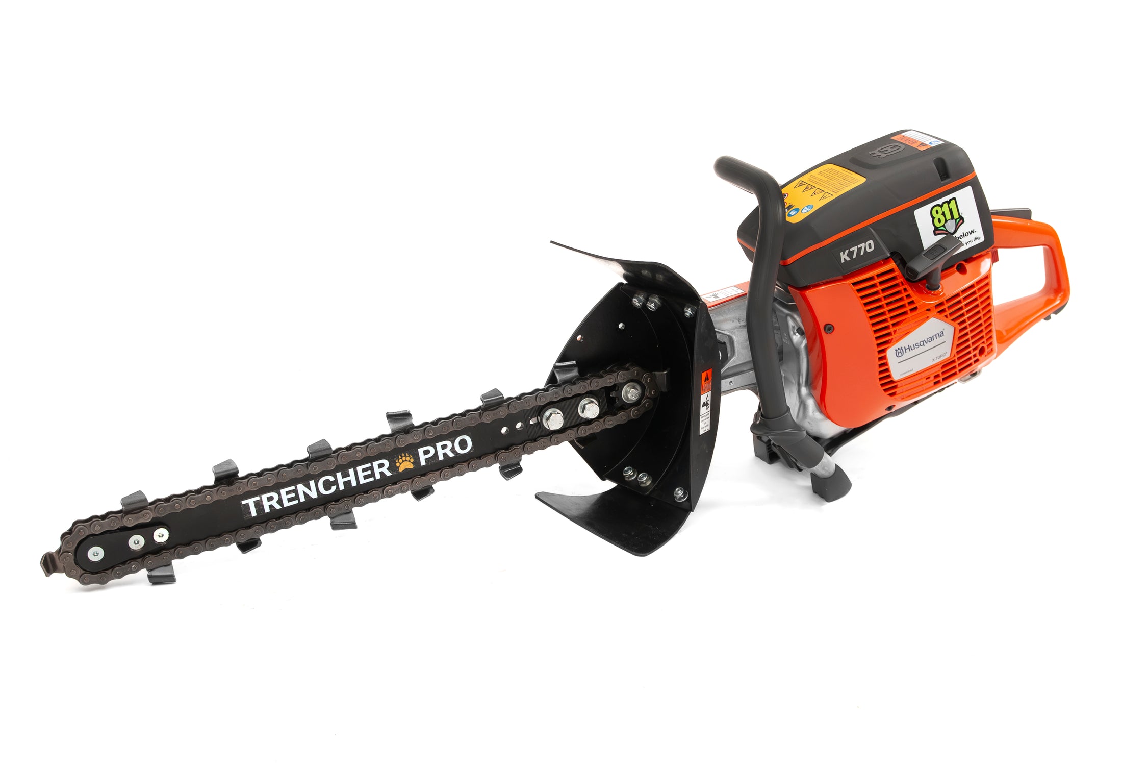 TrencherPro Portable Trenching System, Husqvarna K770 Powertrain, With Cart