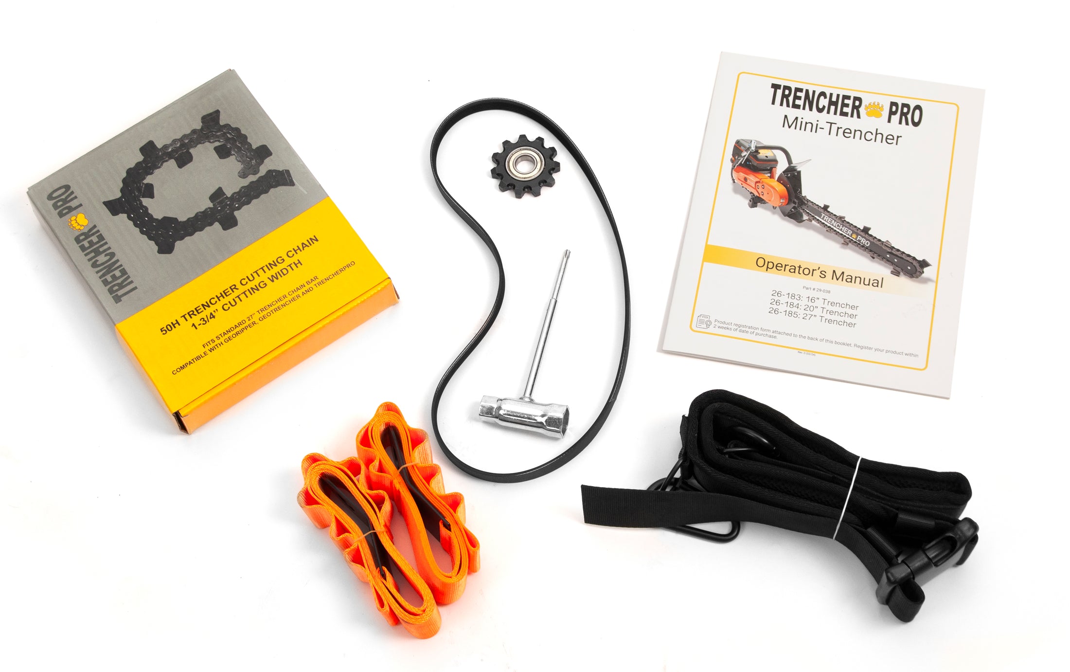 TrencherPro Portable Trenching System, Husqvarna K970 Powertrain, With Cart