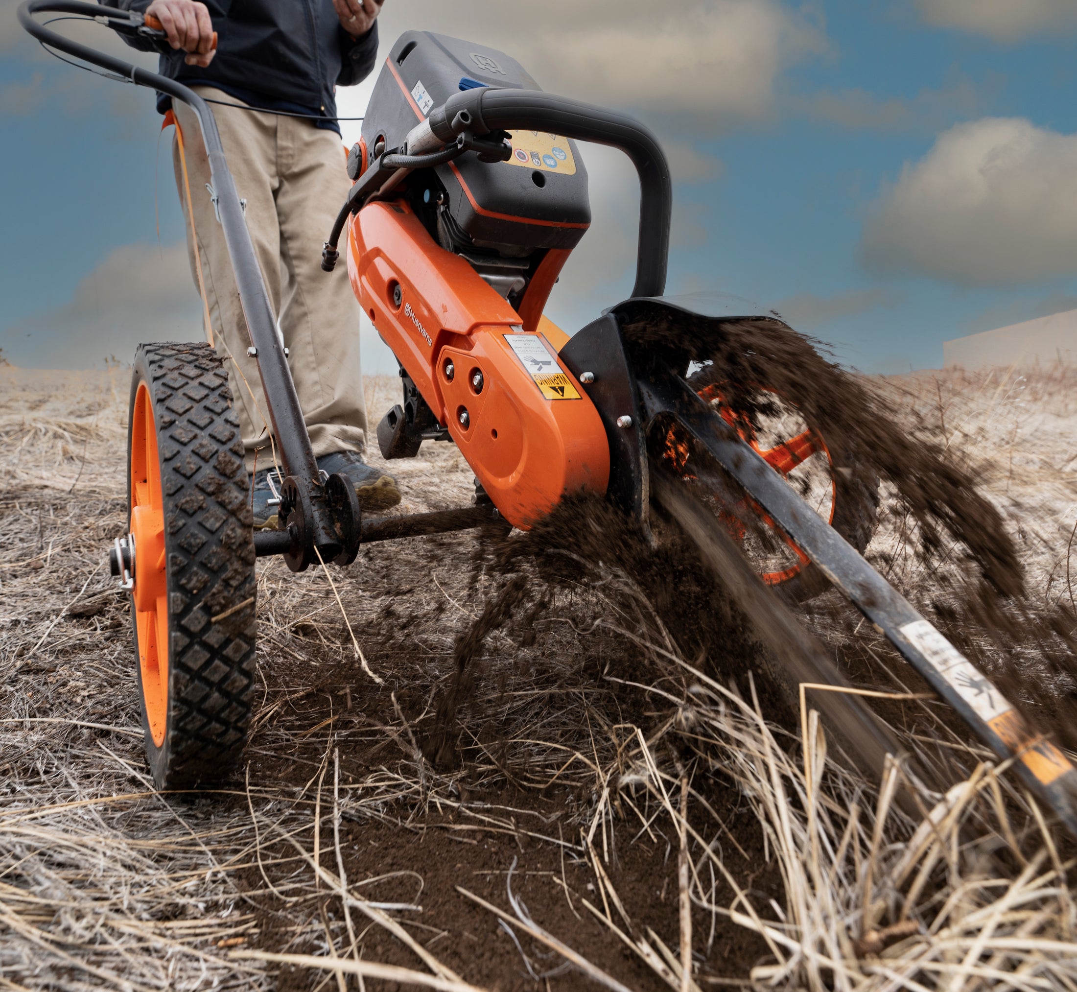 TrencherPro Portable Trenching System, Husqvarna K770 Powertrain, With Cart